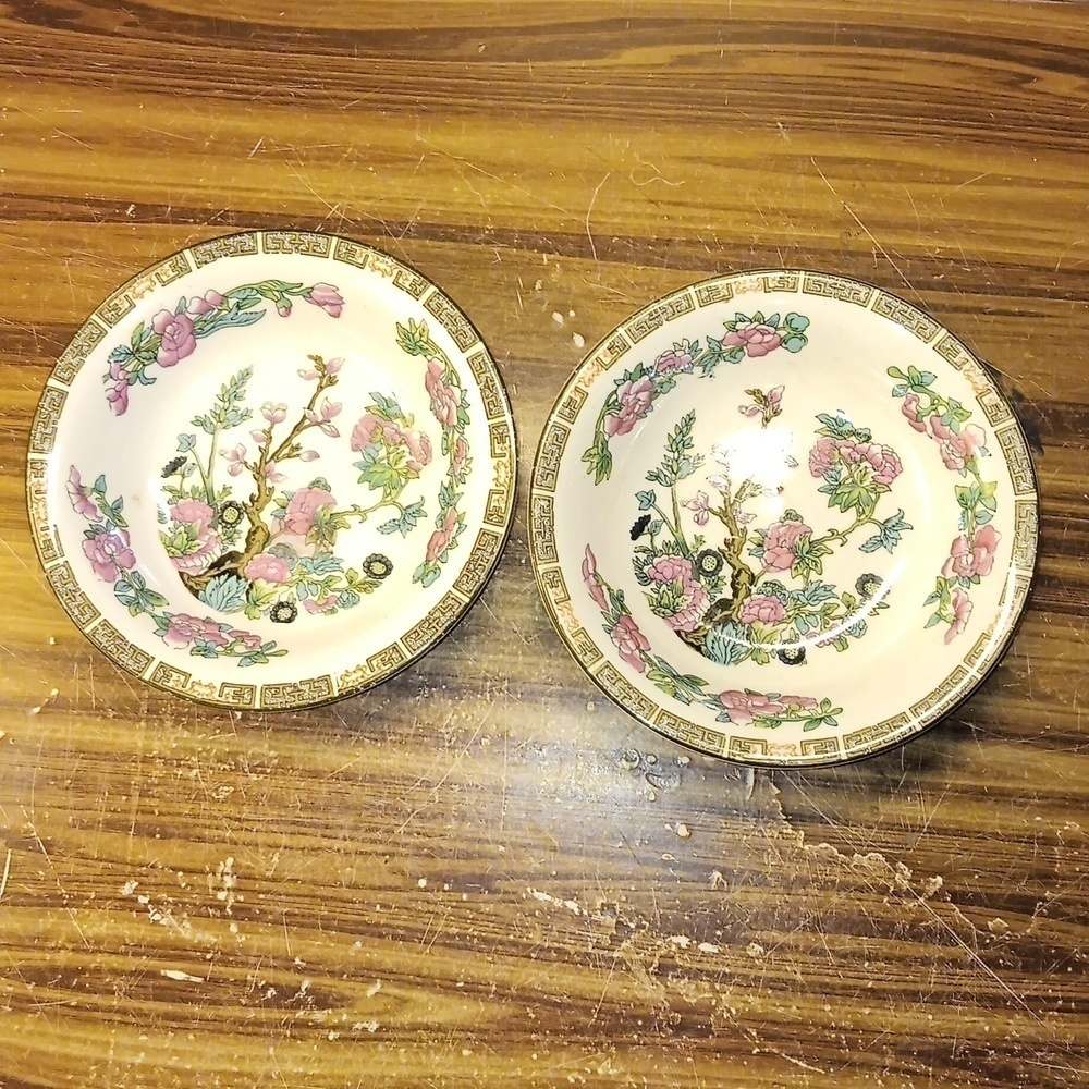 Vintage John Maddock & Sons England Indian Tree bowls